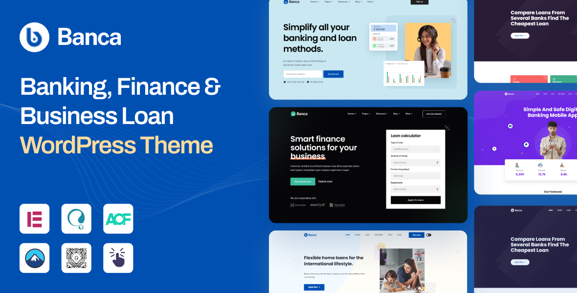 Banca – Banking, Finance & Business Loan WordPress Theme